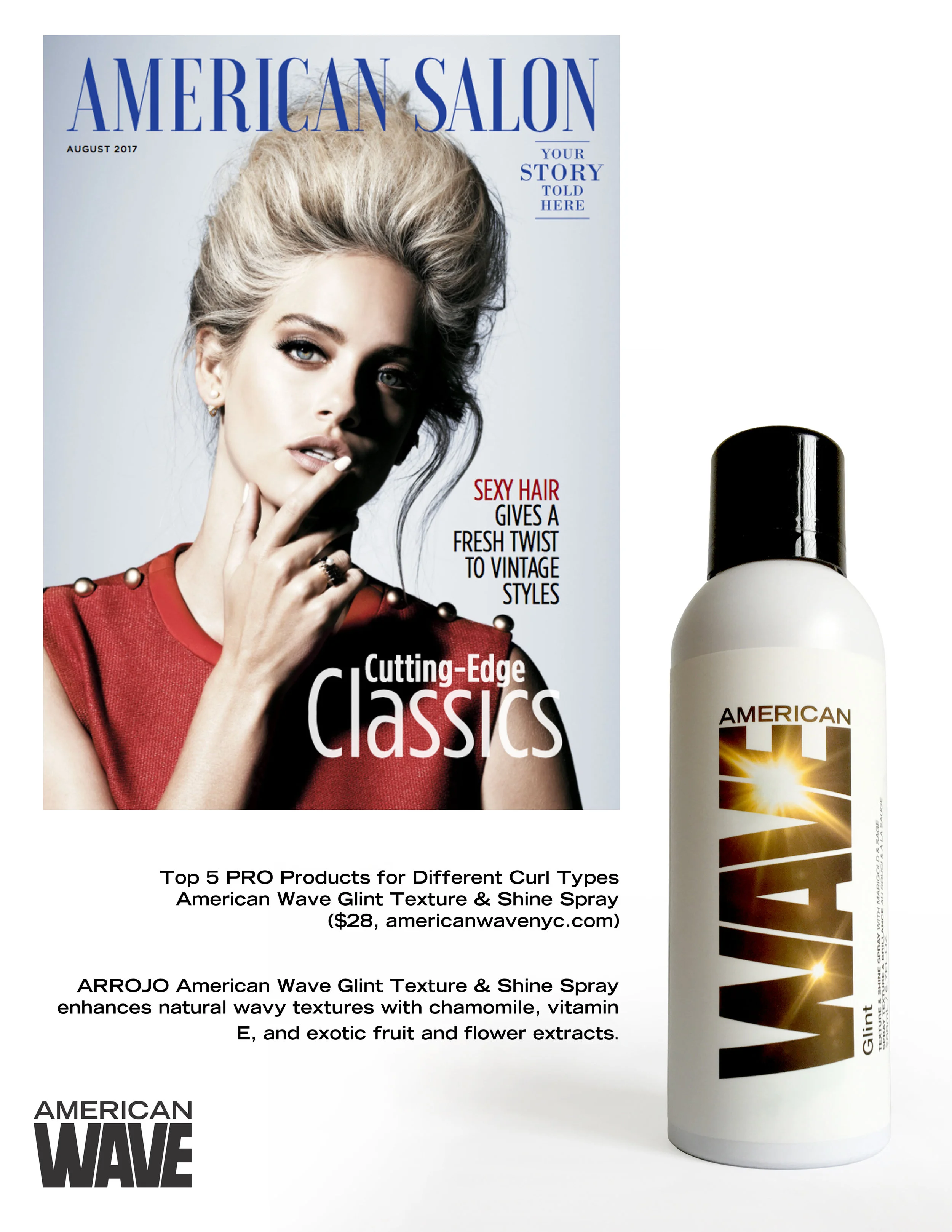Glint Named Top 5 Pro Products for Curly Hair by American Salon
